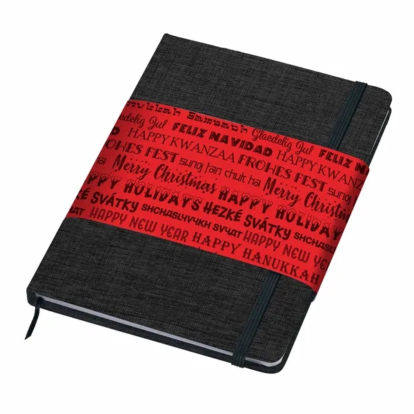 RPET Heathered Journal with pen loop - RPET Heathered Journal with pen loop - Image 11 of 11