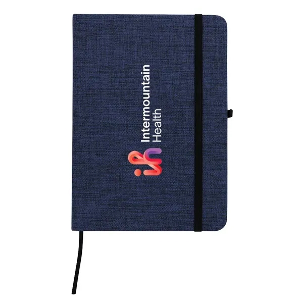 Full Color RPET Heathered Journal with pen loop - Full Color RPET Heathered Journal with pen loop - Image 5 of 10