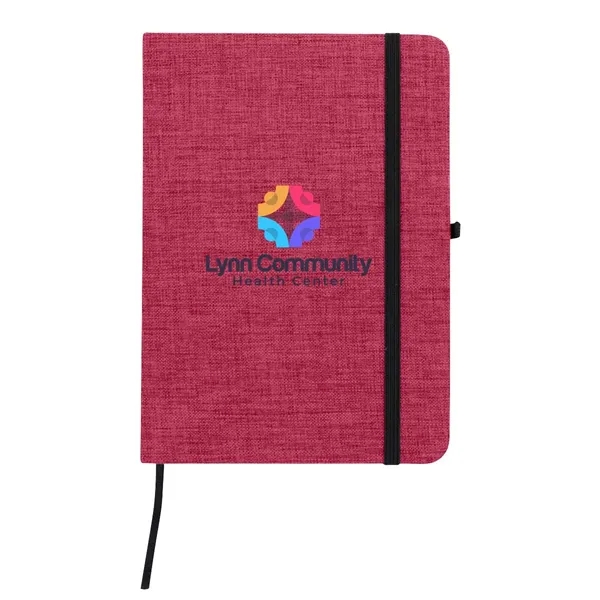 Full Color RPET Heathered Journal with pen loop - Full Color RPET Heathered Journal with pen loop - Image 7 of 10