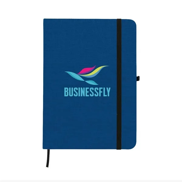 Full Color RPET Heathered Journal with pen loop - Full Color RPET Heathered Journal with pen loop - Image 8 of 10