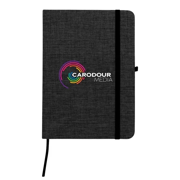 Full Color RPET Heathered Journal with pen loop - Full Color RPET Heathered Journal with pen loop - Image 4 of 10