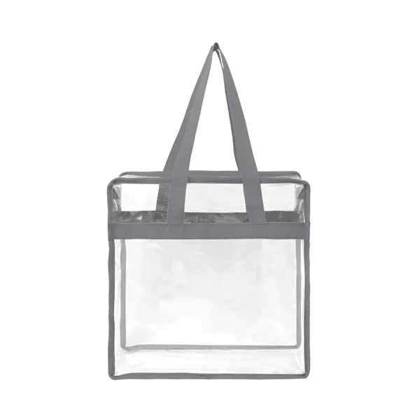 Stadium Compliant Clear Zippered Tote Bag - Stadium Compliant Clear Zippered Tote Bag - Image 4 of 12
