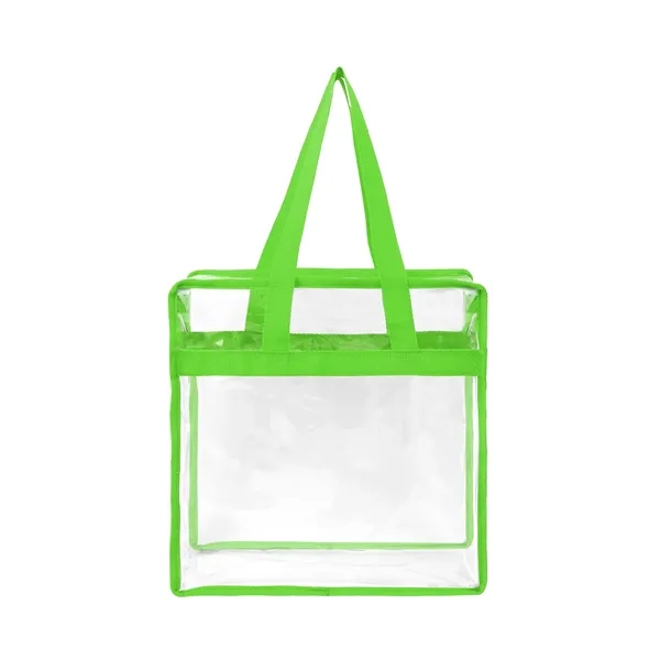 Stadium Compliant Clear Zippered Tote Bag - Stadium Compliant Clear Zippered Tote Bag - Image 5 of 12