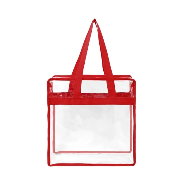 Stadium Compliant Clear Zippered Tote Bag - Stadium Compliant Clear Zippered Tote Bag - Image 6 of 12
