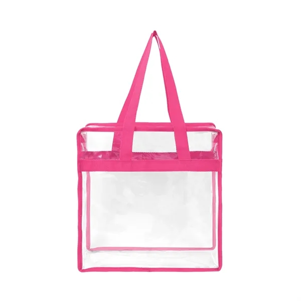 Stadium Compliant Clear Zippered Tote Bag - Stadium Compliant Clear Zippered Tote Bag - Image 8 of 12