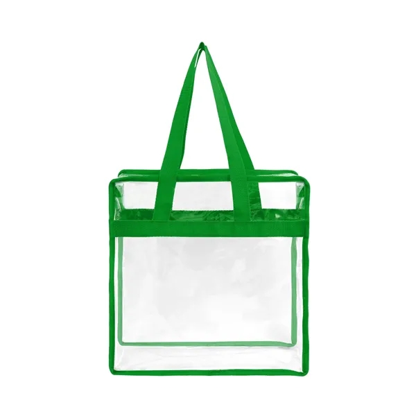 Stadium Compliant Clear Zippered Tote Bag - Stadium Compliant Clear Zippered Tote Bag - Image 9 of 12