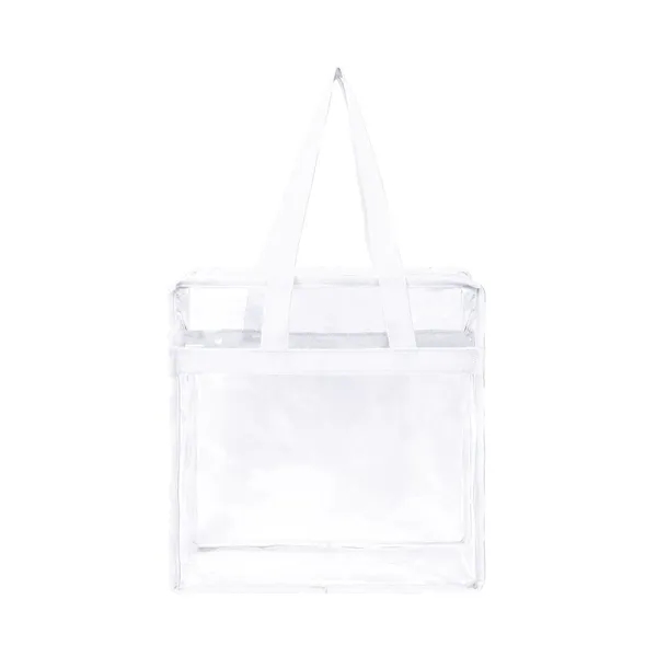 Stadium Compliant Clear Zippered Tote Bag - Stadium Compliant Clear Zippered Tote Bag - Image 12 of 12