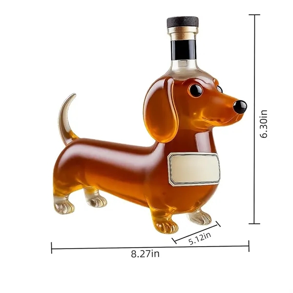3D Sculpted Dachshund Shape Whiskey Glass Tumbler - 3D Sculpted Dachshund Shape Whiskey Glass Tumbler - Image 1 of 3