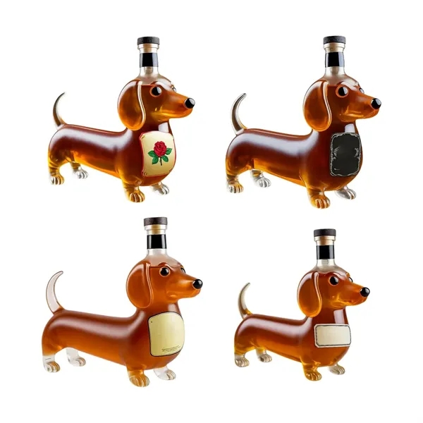 3D Sculpted Dachshund Shape Whiskey Glass Tumbler - 3D Sculpted Dachshund Shape Whiskey Glass Tumbler - Image 2 of 3