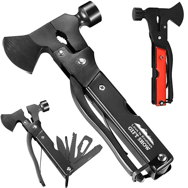Customized 14 in 1 Multitool Axe Hatchet Camping Gear Tool - Customized 14 in 1 Multitool Axe Hatchet Camping Gear Tool - Image 0 of 2