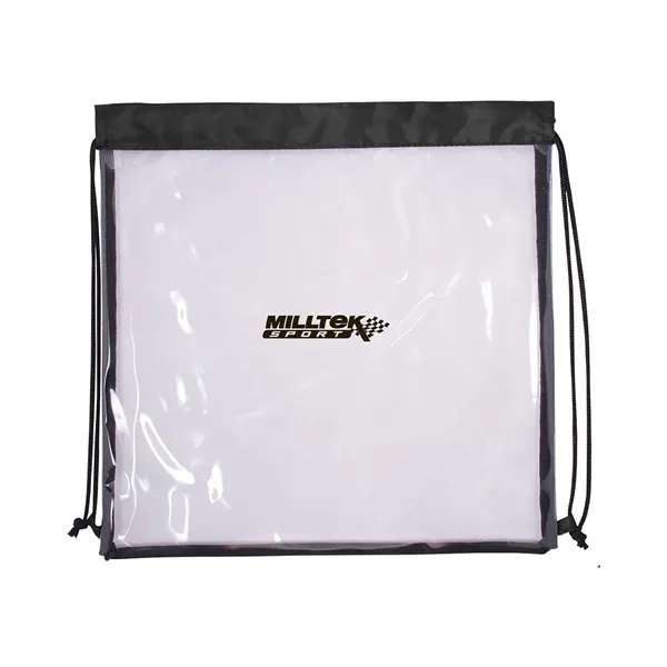 Prime Line. All Access Clear Stadium Drawstring Bag. - Prime Line. All Access Clear Stadium Drawstring Bag. - Image 1 of 1