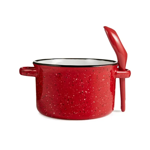 Campfire 20 oz Ceramic Soup Bowl With Spoon - Campfire 20 oz Ceramic Soup Bowl With Spoon - Image 6 of 8