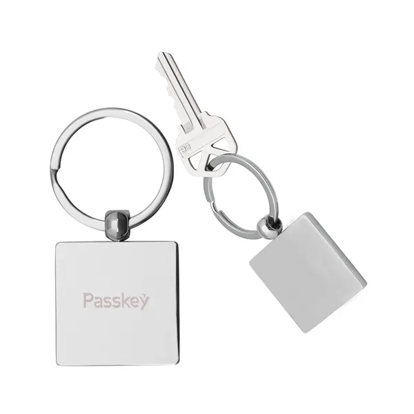 Square Metal Keychain - Square Metal Keychain - Image 0 of 1