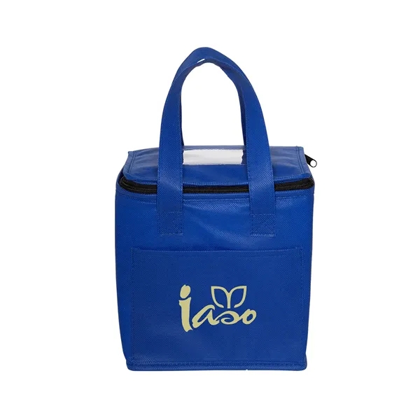 Non-Woven Cubic Lunch Cooler Bag With ID Slot - Non-Woven Cubic Lunch Cooler Bag With ID Slot - Image 2 of 7
