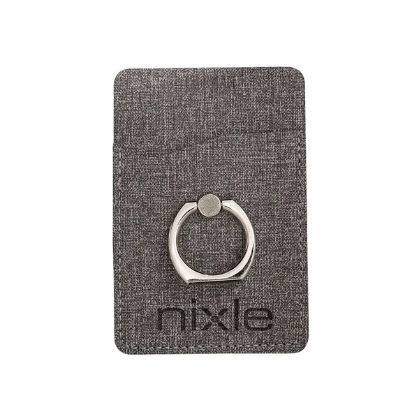 Leeman RFID Phone Pocket With Metal Ring Phone Stand - Leeman RFID Phone Pocket With Metal Ring Phone Stand - Image 4 of 7