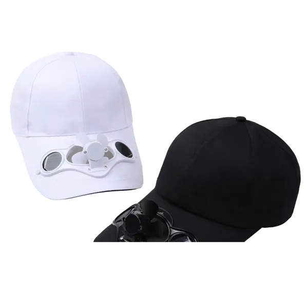 Cooling Baseball Cap with Solar Powered Fan - Cooling Baseball Cap with Solar Powered Fan - Image 3 of 9