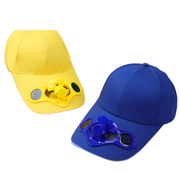Cooling Baseball Cap with Solar Powered Fan - Cooling Baseball Cap with Solar Powered Fan - Image 4 of 9