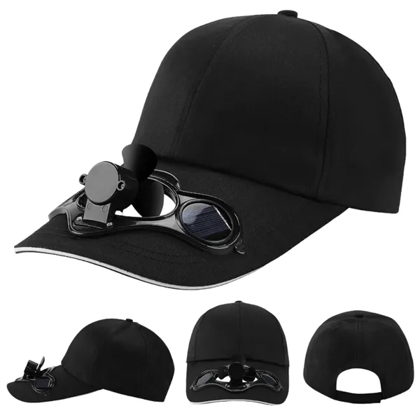 Cooling Baseball Cap with Solar Powered Fan - Cooling Baseball Cap with Solar Powered Fan - Image 5 of 9