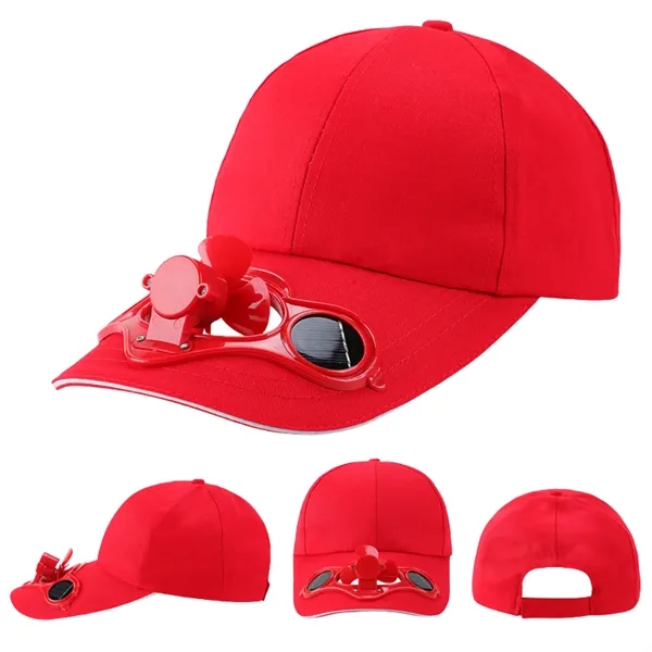 Cooling Baseball Cap with Solar Powered Fan - Cooling Baseball Cap with Solar Powered Fan - Image 7 of 9