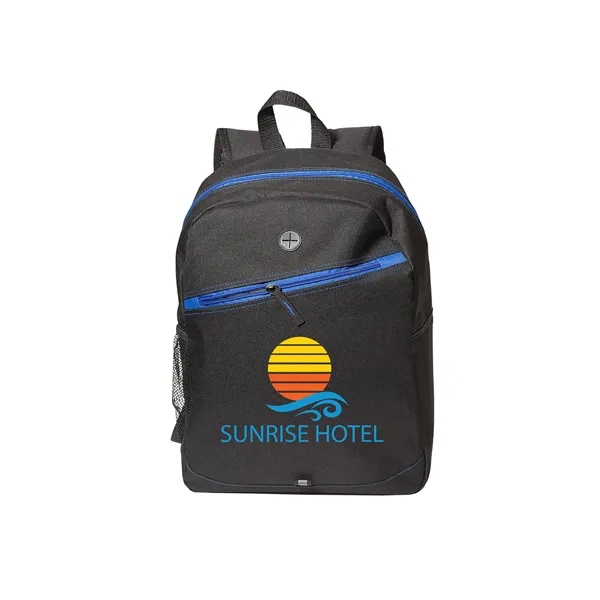 Prime Line. Front Zipper Color Laptop Backpack. - Prime Line. Front Zipper Color Laptop Backpack. - Image 1 of 5