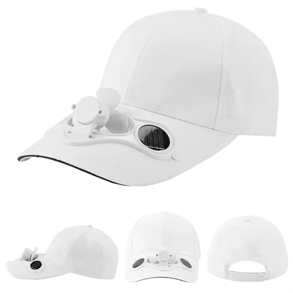 Cooling Baseball Cap with Solar Powered Fan - Cooling Baseball Cap with Solar Powered Fan - Image 8 of 9