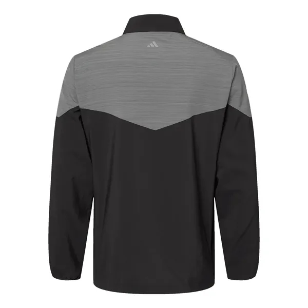 Adidas Heather Chevron Quarter-Zip Windshirt - Adidas Heather Chevron Quarter-Zip Windshirt - Image 2 of 2