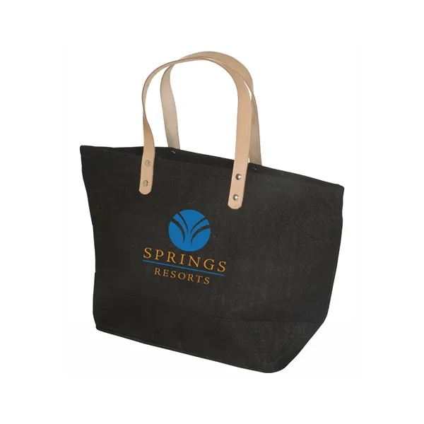 Hamptons Jute Tote Bag - Hamptons Jute Tote Bag - Image 1 of 5