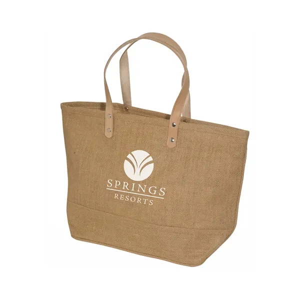 Hamptons Jute Tote Bag - Hamptons Jute Tote Bag - Image 5 of 5
