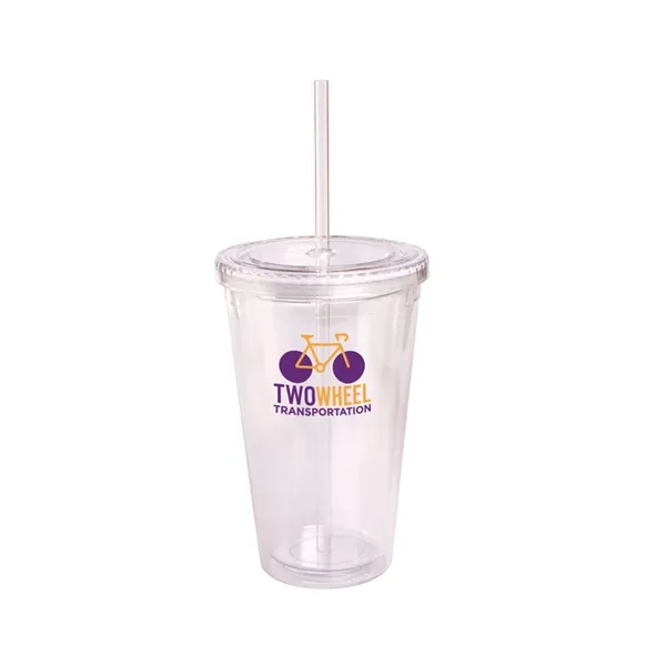 16 oz Double Wall Cool Acrylic Tumbler - 16 oz Double Wall Cool Acrylic Tumbler - Image 1 of 6