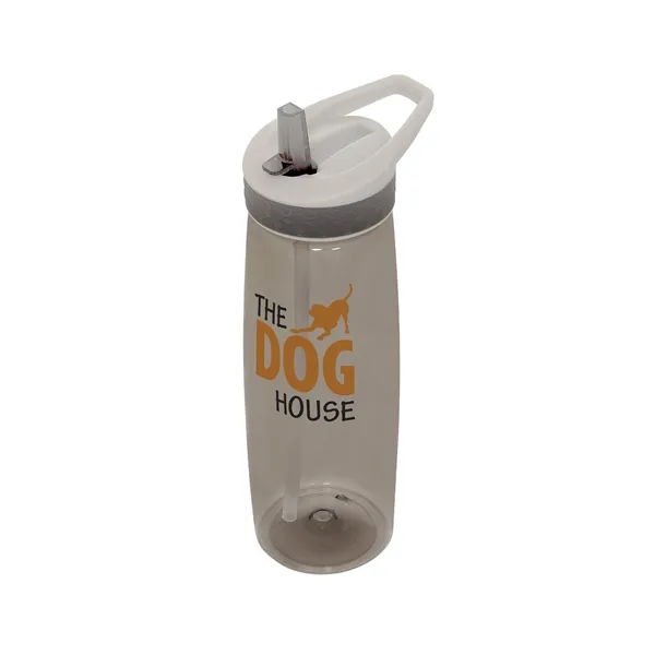 28 oz Wave Bottle With Flip Up Straw - 28 oz Wave Bottle With Flip Up Straw - Image 4 of 5