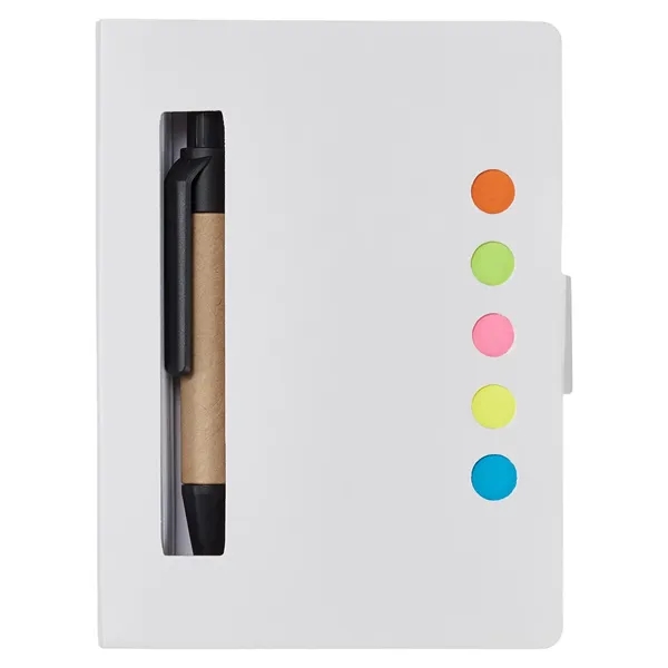 Prime Line. Eco Stowaway Sticky Jotter With Pen. - Prime Line. Eco Stowaway Sticky Jotter With Pen. - Image 4 of 5