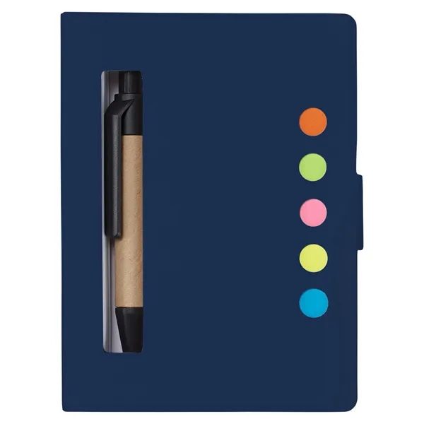 Prime Line. Eco Stowaway Sticky Jotter With Pen. - Prime Line. Eco Stowaway Sticky Jotter With Pen. - Image 5 of 5