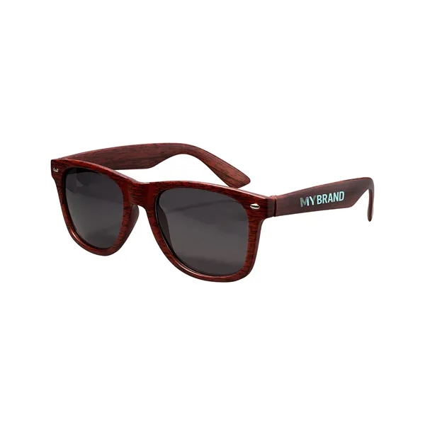 Prime Line. Woodtone Woodgrain Sunglasses. - Prime Line. Woodtone Woodgrain Sunglasses. - Image 2 of 3