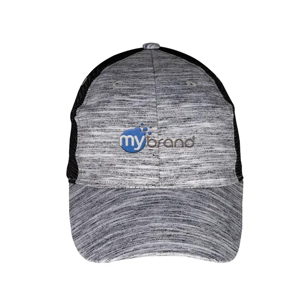 Prime Line. Heathered Trucker Cap. - Prime Line. Heathered Trucker Cap. - Image 2 of 3
