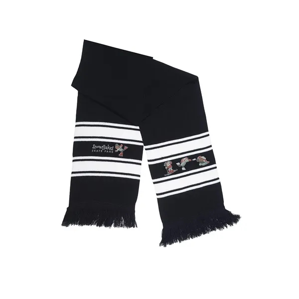 Prime Line. Stripe Knit Scarf. - Prime Line. Stripe Knit Scarf. - Image 2 of 9
