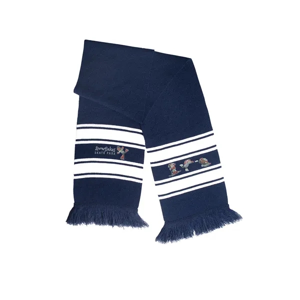 Prime Line. Stripe Knit Scarf. - Prime Line. Stripe Knit Scarf. - Image 5 of 9