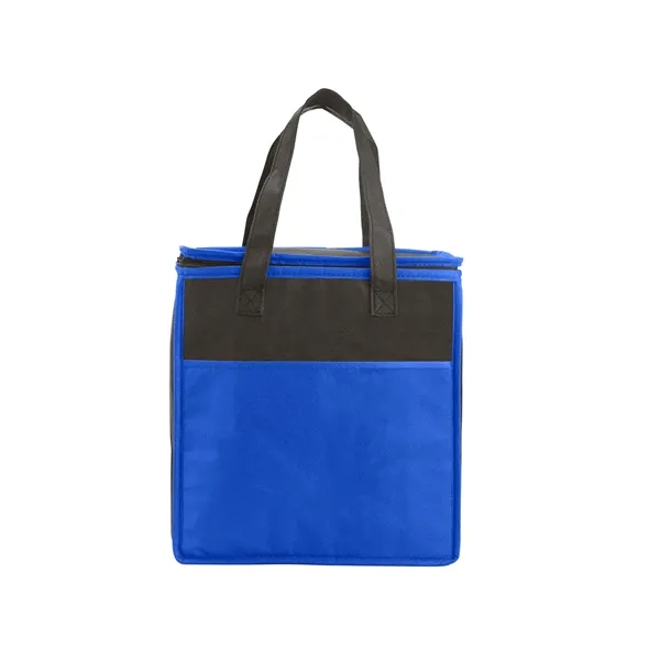 Prime Line. Two-Tone Flat Top Insulated Non-Woven Shoppin... - Prime Line. Two-Tone Flat Top Insulated Non-Woven Shoppin... - Image 2 of 5