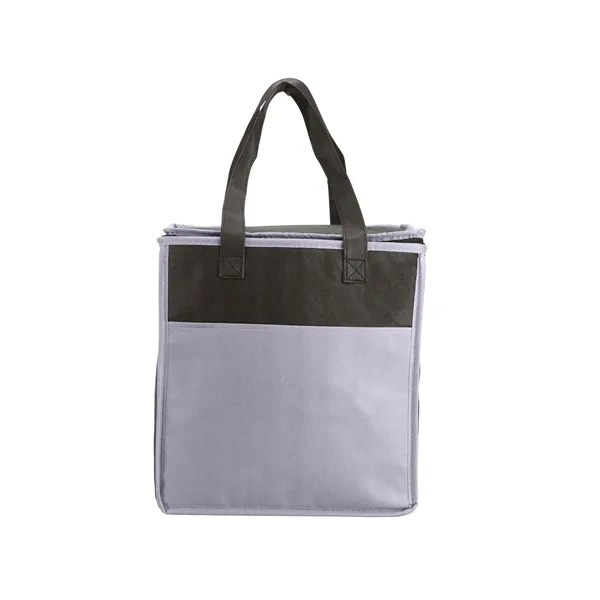 Prime Line. Two-Tone Flat Top Insulated Non-Woven Shoppin... - Prime Line. Two-Tone Flat Top Insulated Non-Woven Shoppin... - Image 4 of 5