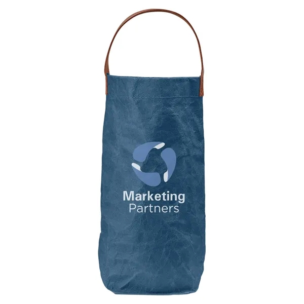 Prime Line. Home & Table Washed Paper Wine Tote Bag. - Prime Line. Home & Table Washed Paper Wine Tote Bag. - Image 2 of 8