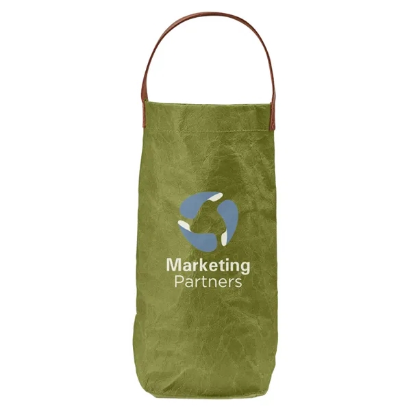Prime Line. Home & Table Washed Paper Wine Tote Bag. - Prime Line. Home & Table Washed Paper Wine Tote Bag. - Image 4 of 8