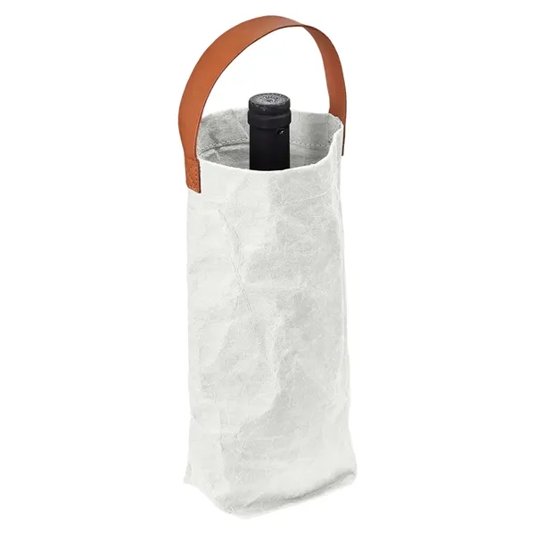 Prime Line. Home & Table Washed Paper Wine Tote Bag. - Prime Line. Home & Table Washed Paper Wine Tote Bag. - Image 6 of 8