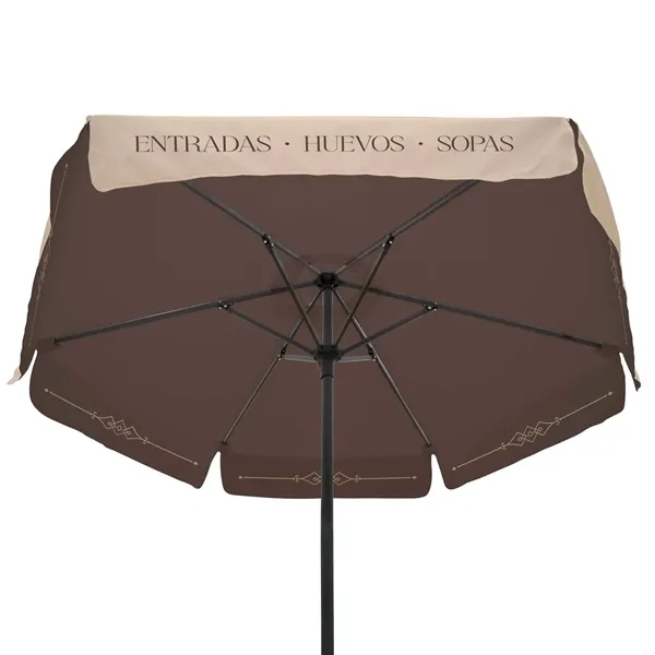7' Steel Market Umbrella Double-Sided Dye Sub Kit w/ Valance - 7' Steel Market Umbrella Double-Sided Dye Sub Kit w/ Valance - Image 1 of 1