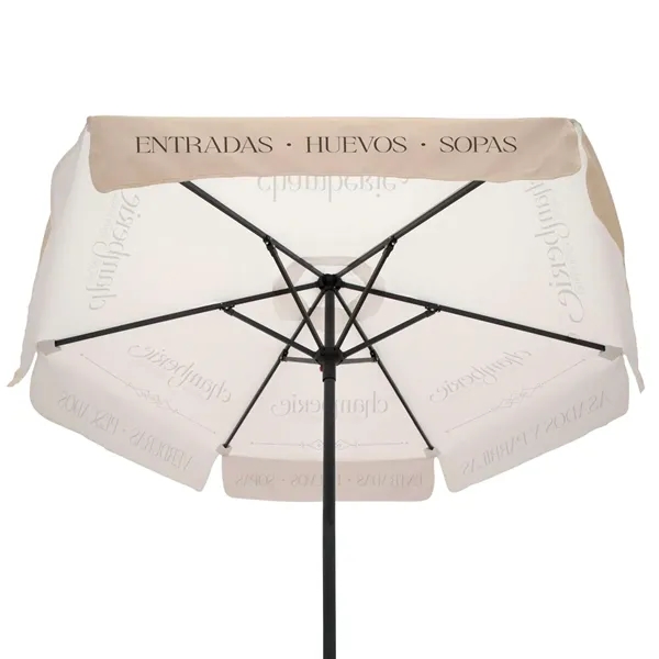 7' Steel Market Umbrella Single-Sided Dye Sub Kit w/ Valance - 7' Steel Market Umbrella Single-Sided Dye Sub Kit w/ Valance - Image 1 of 1