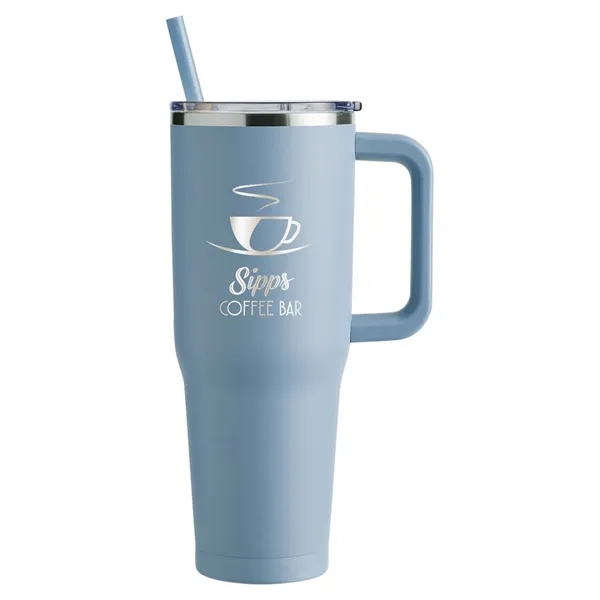 Harriton. 40 oz. Vacuum Insulated Stainless Steel Travel ... - Harriton. 40 oz. Vacuum Insulated Stainless Steel Travel ... - Image 3 of 16