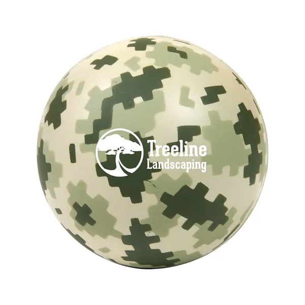 Digi Camo Round Stress Ball - Digi Camo Round Stress Ball - Image 1 of 1