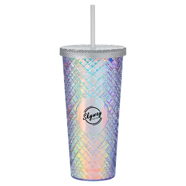 Prime Line. b.free Rainbow Pride 22 oz. Sparkle Straw Tum... - Prime Line. b.free Rainbow Pride 22 oz. Sparkle Straw Tum... - Image 6 of 8