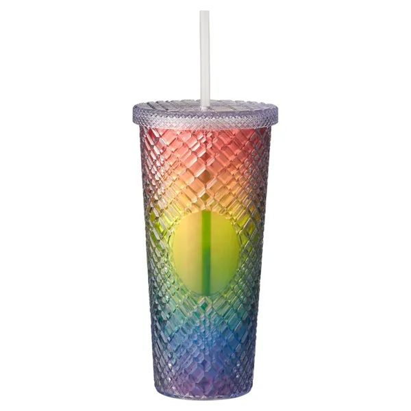 Prime Line. b.free Rainbow Pride 22 oz. Sparkle Straw Tum... - Prime Line. b.free Rainbow Pride 22 oz. Sparkle Straw Tum... - Image 8 of 8