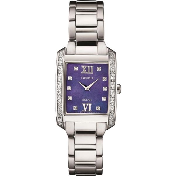 Seiko women's discount solar diamond watch