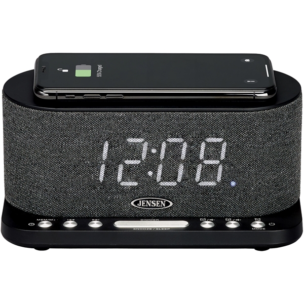Jensen Dual Alarm Clock Radio With, Jensen Alarm Clock Radio