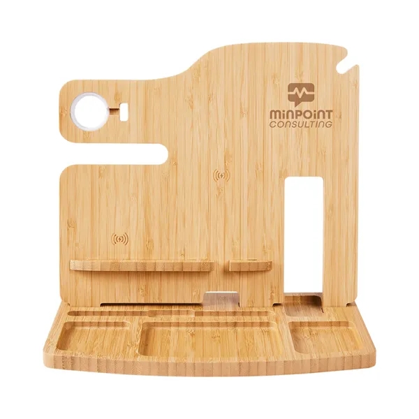 Portia Bamboo Charging Valet Station - Portia Bamboo Charging Valet Station - Image 1 of 1